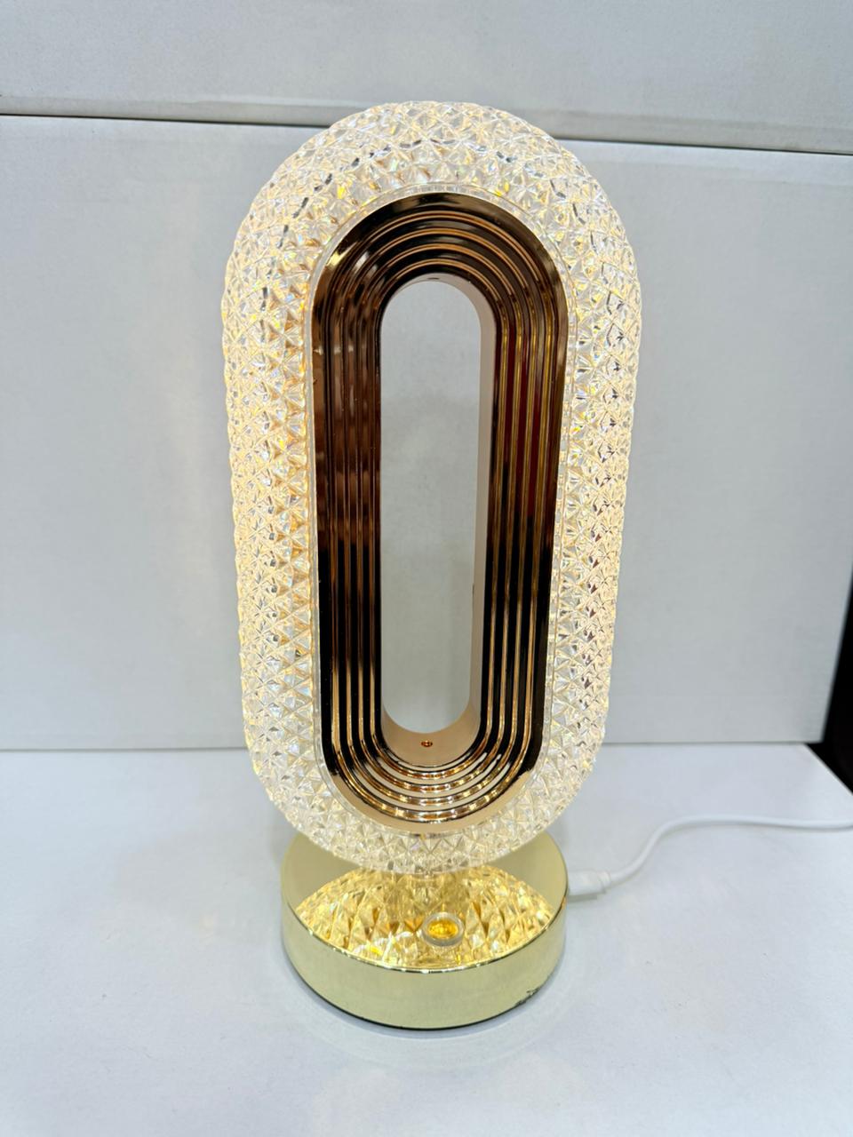 Premium Golden Crystal LED Table Lamp – Stylish Touch for Your Home Décor