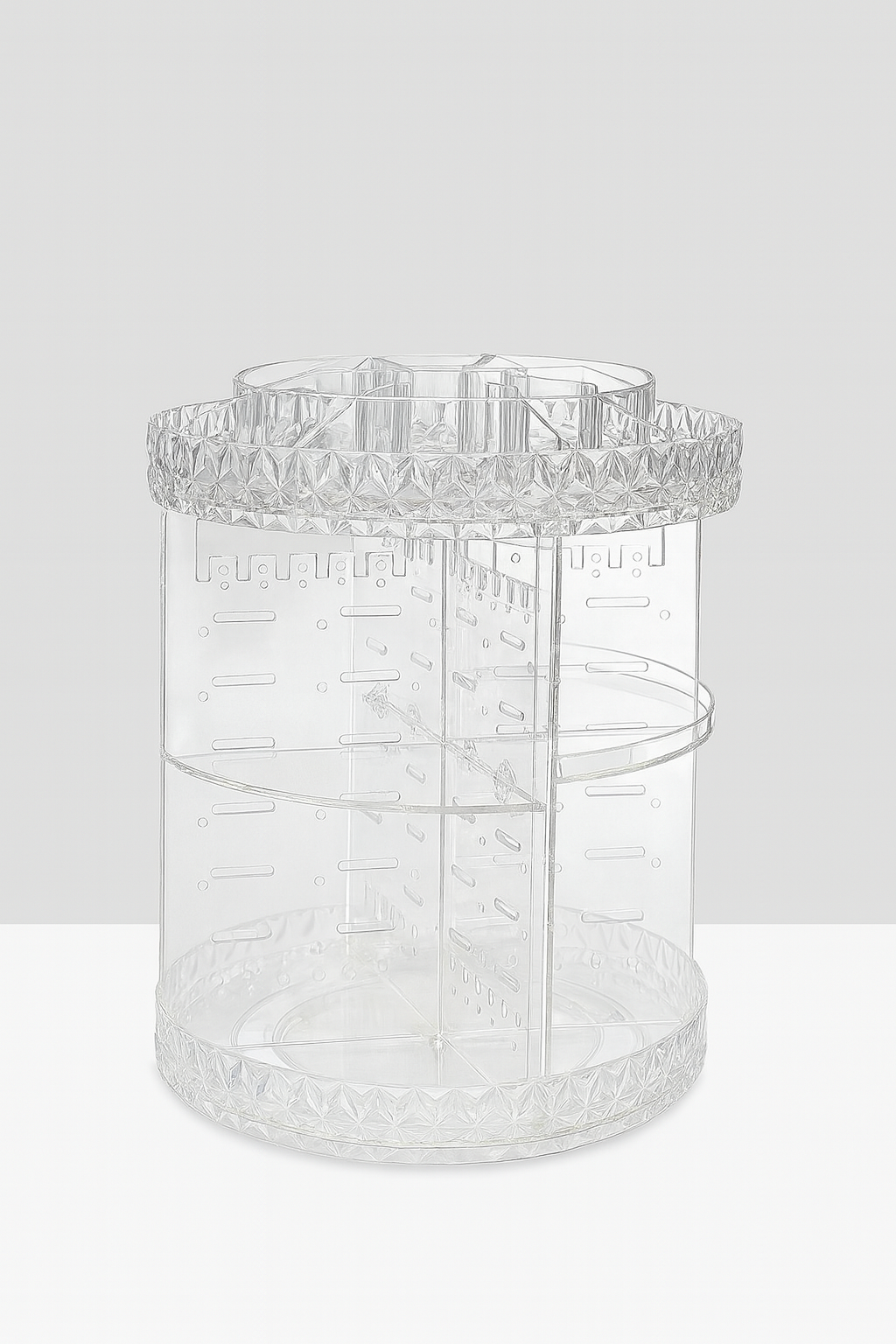 Luxury Acrylic Rotating Organizer – Makeup, Jewelry & Skincare Storage