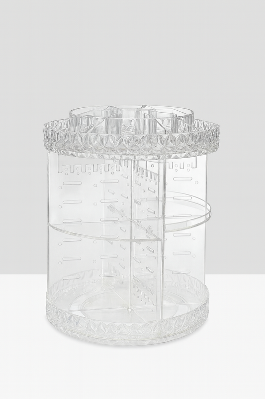 Luxury Acrylic Rotating Organizer – Makeup, Jewelry & Skincare Storage